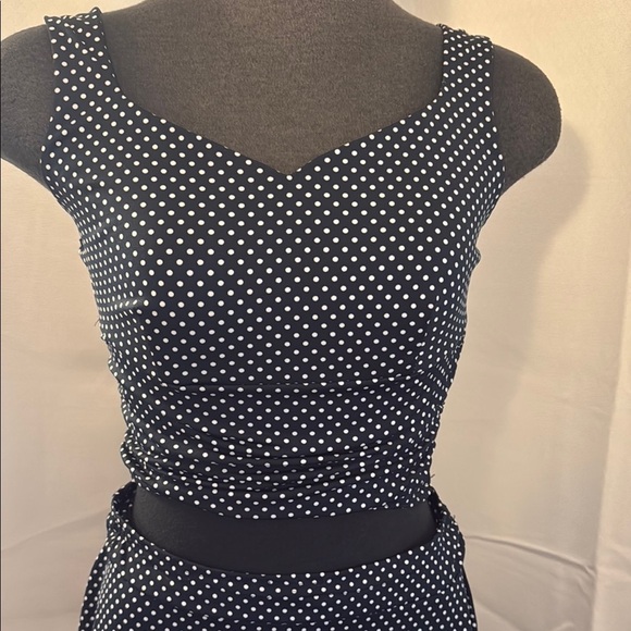 Two piece polka dot skirt and top set. XS. Pre-loved. - Picture 2 of 10